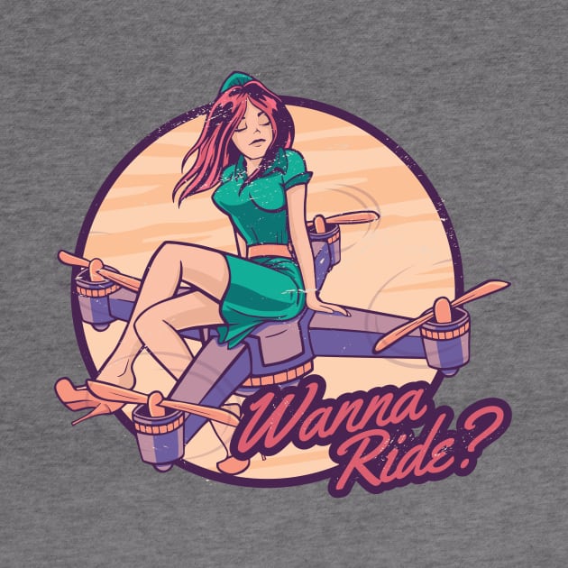 Drone Pilot Girl Wanna A Ride by Visual Vibes